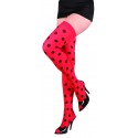 Medias Rojas Lunares Negros