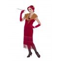 Disfraz Charleston Lujo Rojo