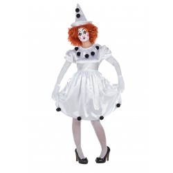 Disfraz Vestido Payaso Pierrot