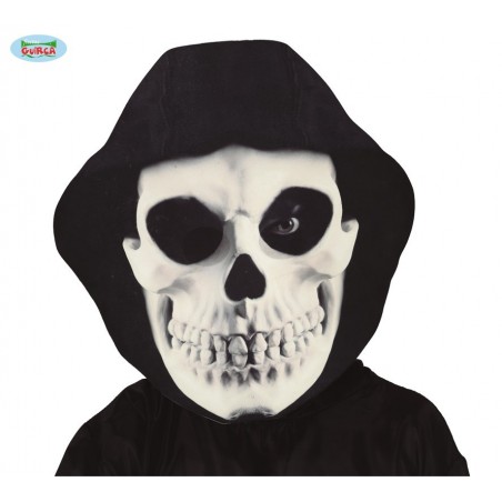 MASCARA GIGANTE CALAVERA CON CAPUCHA EVA