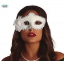 ANTIFAZ BLANCO CON FLOR