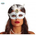 ANTIFAZ BLANCO CON PLUMA