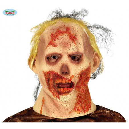 MASCARA ZOMBIE CON PELO LATEX