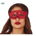 ANTIFAZ LENTEJUELAS ROJO