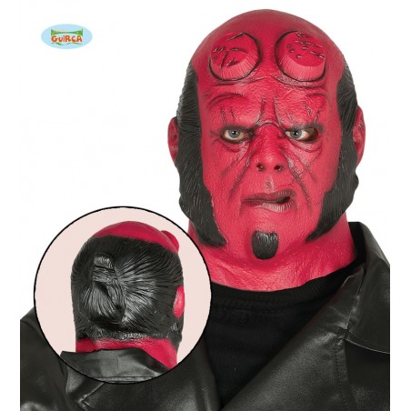 MASCARA DEMONIO ROJO LATEX