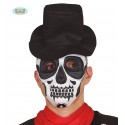 CARETA CALAVERA CON GORRO