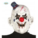 MASCARA PAYASO CON GORRITO LATEX