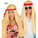 PELUCA HIPPIE CON CINTA(ENVASE CAJA)