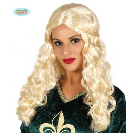 PELUCA MELENA RUBIA CON TRENZA EN CAJA
