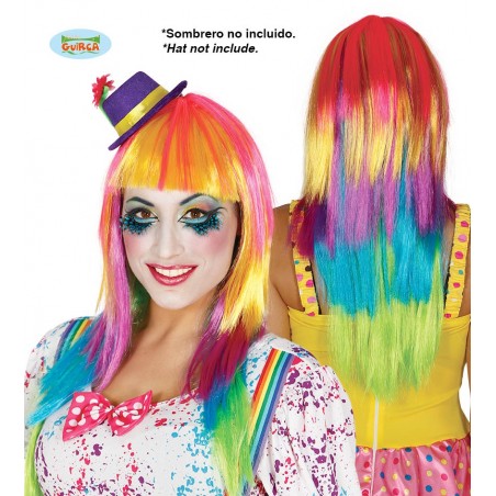 PELUCA MELENA MULTICOLOR(ENVASE CAJA)