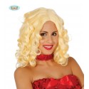 PELUCA MELENA RIZOS RUBIA
