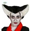 PELUCA VAMPIRO NEGRA Y BLANCA (ENVASE CAJA)