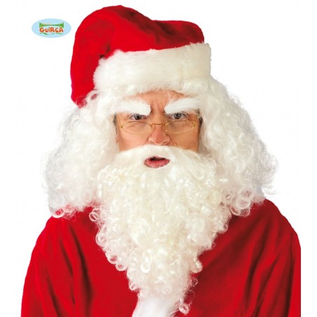 PELUCA Y BARBA PAPA NOEL(ENVASE CAJA)
