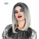 PELUCA MEDIA MELENA NEGRA-BLANCA HQ EN CAJA