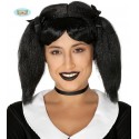 PELUCA COLETAS NEGRA CON LAZO EN CAJA