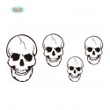 SET 4 CALAVERAS DE 20 CMS. A 45 CMS