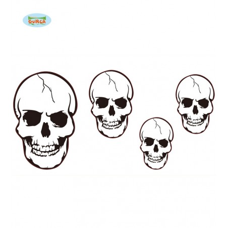 SET 4 CALAVERAS DE 20 CMS. A 45 CMS
