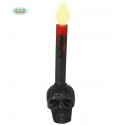 VELA CALAVERA LED AMARILLO 22 CMS.