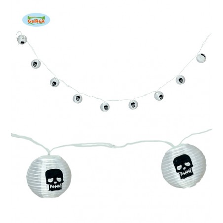 GUIRNALDA LED PILAS 220 CMS.10 CALAVERA 7 CMS