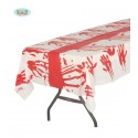MANTEL PLASTICO SANGRE 135X270 CMS.