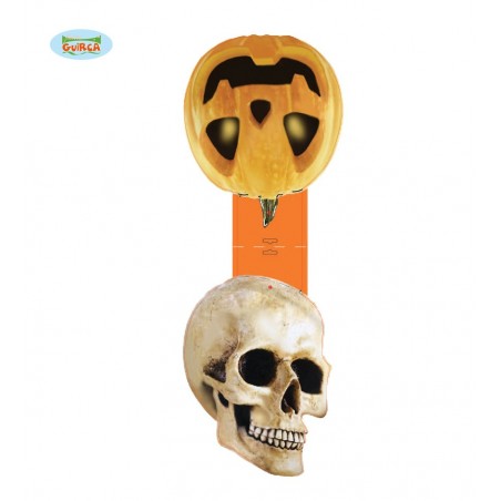SET CALABAZA Y CALAVERA 32 X 42 CMS.