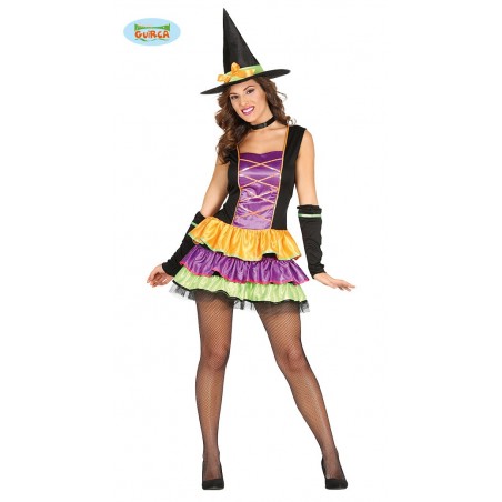 DISFRAZ DE COLOR WITCH ADULTA