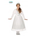 DISFRAZ DE PRINCESA BLANCO INFANTIL