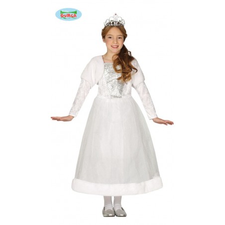 DISFRAZ DE PRINCESA BLANCO INFANTIL