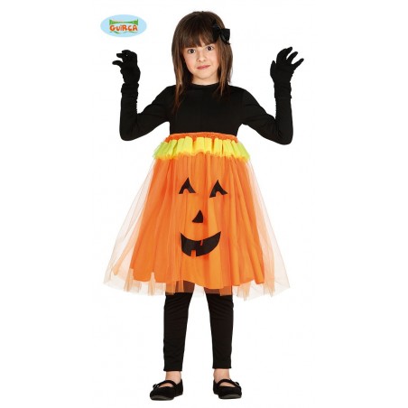 DISFRAZ DE CALABAZA TUTU INFANTIL
