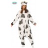 DISFRAZ DE PIJAMA VACA ADULTO