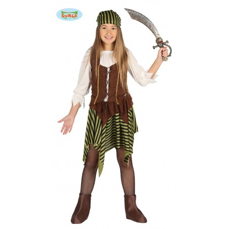 DISFRAZ DE BUCANERA INFANTIL 7-9 AÑOS