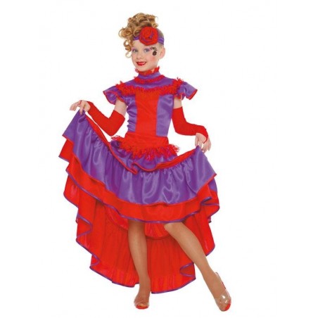 DISFRAZ DE CAN CAN INFANTIL 5-6 AÑOS