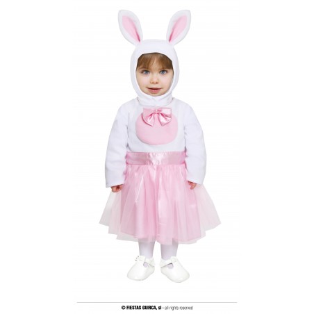 DISFRAZ DE CONEJITA ROSA BEBE