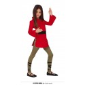 DISFRAZ DE GUERRERA NINJA ROJO