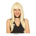 PELUCA  RUBIA  MELENA  EXTRA  CALIDAD EN CAJA
