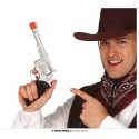 PISTOLA VAQUERO PLATA 32 CM.