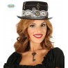 CHISTERA DAMA STEAMPUNK FIELTRO NEGRO