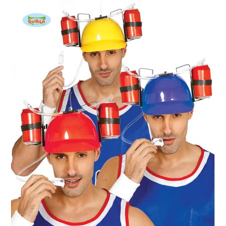 Casco para Bebidas Rojo-Amarillo-Azul