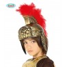 CASCO ROMANO INFANTIL ORO CON PLUMA