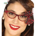 GAFAS AÑOS 50 CON LAZO ROJO