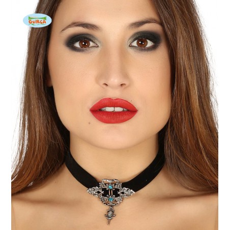 COLLAR CON PIEDRAS AZULES