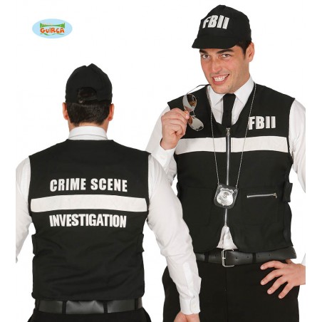 CHALECO Y GORRA F.B.I.