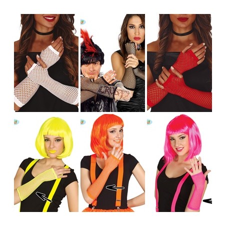 GUANTES MALLA 26 CM. COLORES