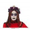 DIADEMA CATRINA FLORES GRISES