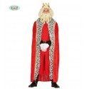 CAPA REINA/REY TERCIOPELO ROJA 150CMS
