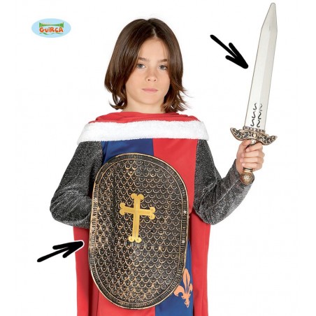 ESCUDO 41 CMS. CON ESPADA DE 48 CMS. INF.