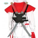 2 ESPADAS SAMURAI DE 53 CMS PARA LA ESPALDA