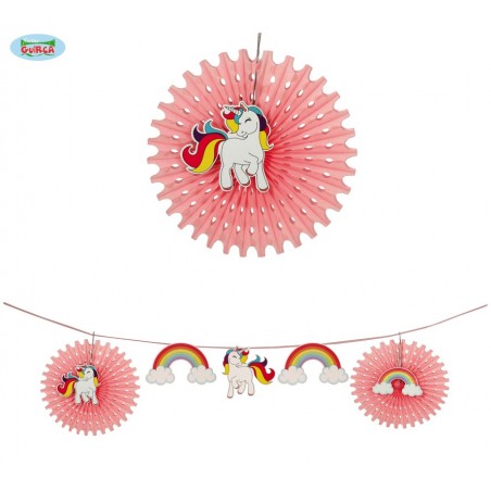 GUIRNALDA UNICORNIO 11 PCS. 500 CMS.
