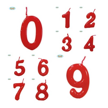 VELA NUMEROS 5.5 CM.