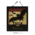 CARTEL HALLOWEEN "TRICK OR TREAT" 23X29 CMS